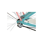 Dámsky retro bicykel 26" Lavida 3-prevodový hliníkový rám 17,5" Modrý, ružové kolesá